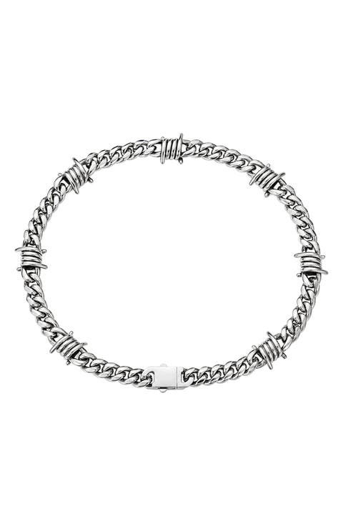 Barbed Wire Chain Necklace