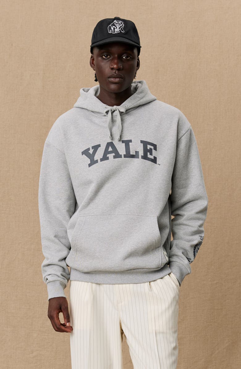 Les Deux Yale Logo Graphic Hoodie, Alternate, color,