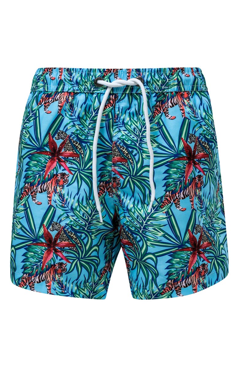 Snapper Rock Jungle Fever Swim Trunks, Main, color, 