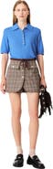 maje Layered-effect suit shorts