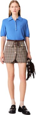 maje Layered-effect suit shorts