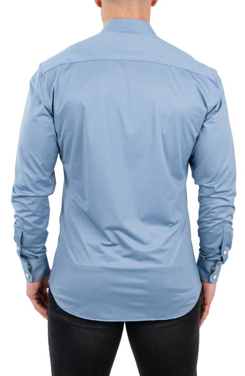 Maceoo Einstein Stretchblotter Blue Button-up Shirt In Blue