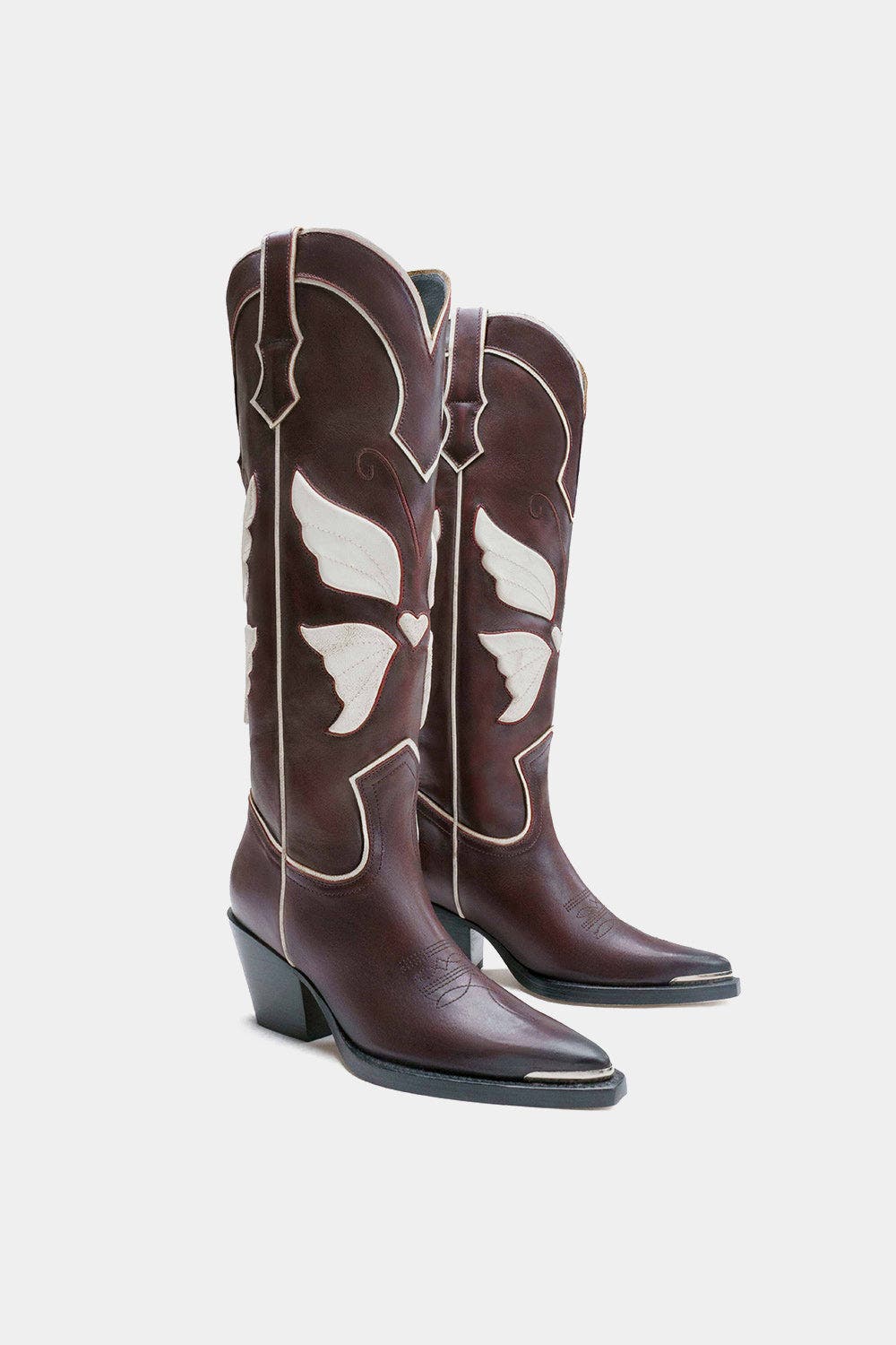 Dante Leather Western Boots Gaela, Alternate, color, Burgundy