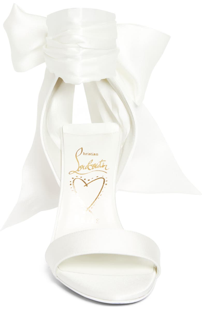 Christian Louboutin Miss Z Desert Sandal, Alternate, color, Ivory/ Snow