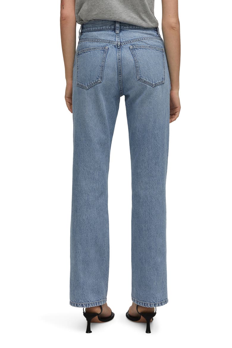 Mid Rise Straight Leg Jeans, Alternate, color, BLEACH BLUE