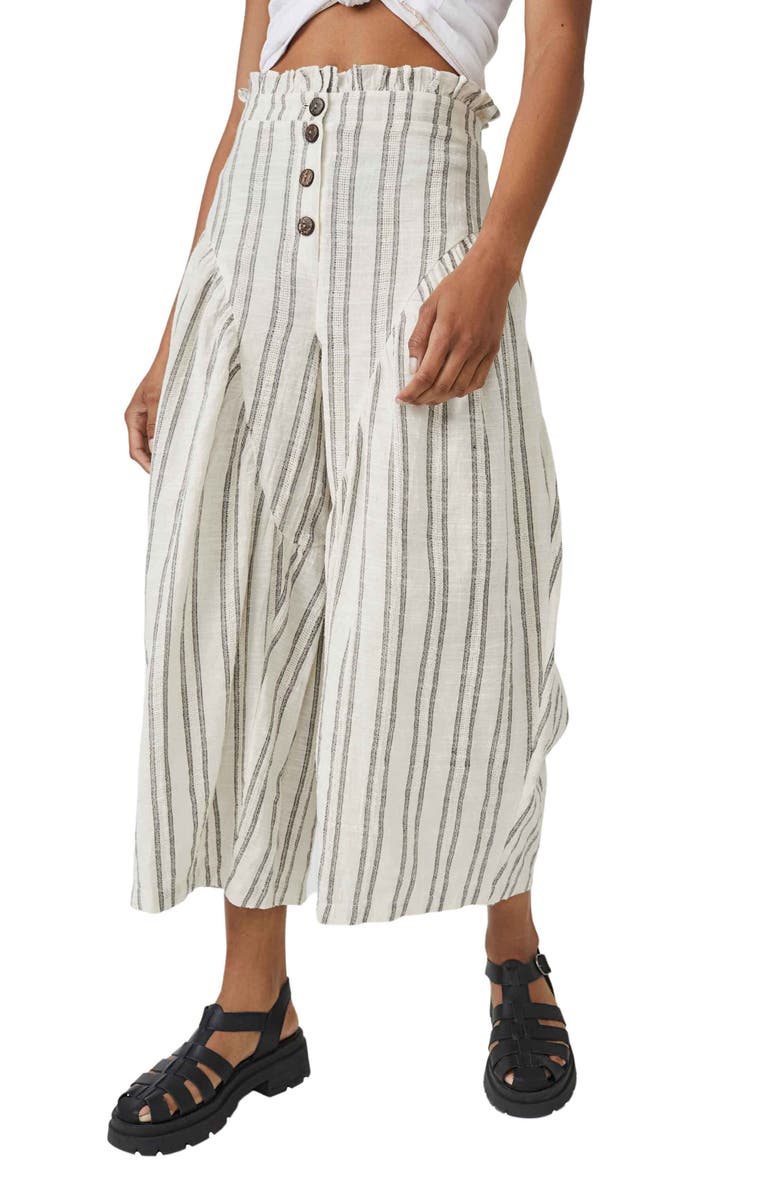 Free People free-est Poppy Stripe Wide Leg Pants, Main, color, 