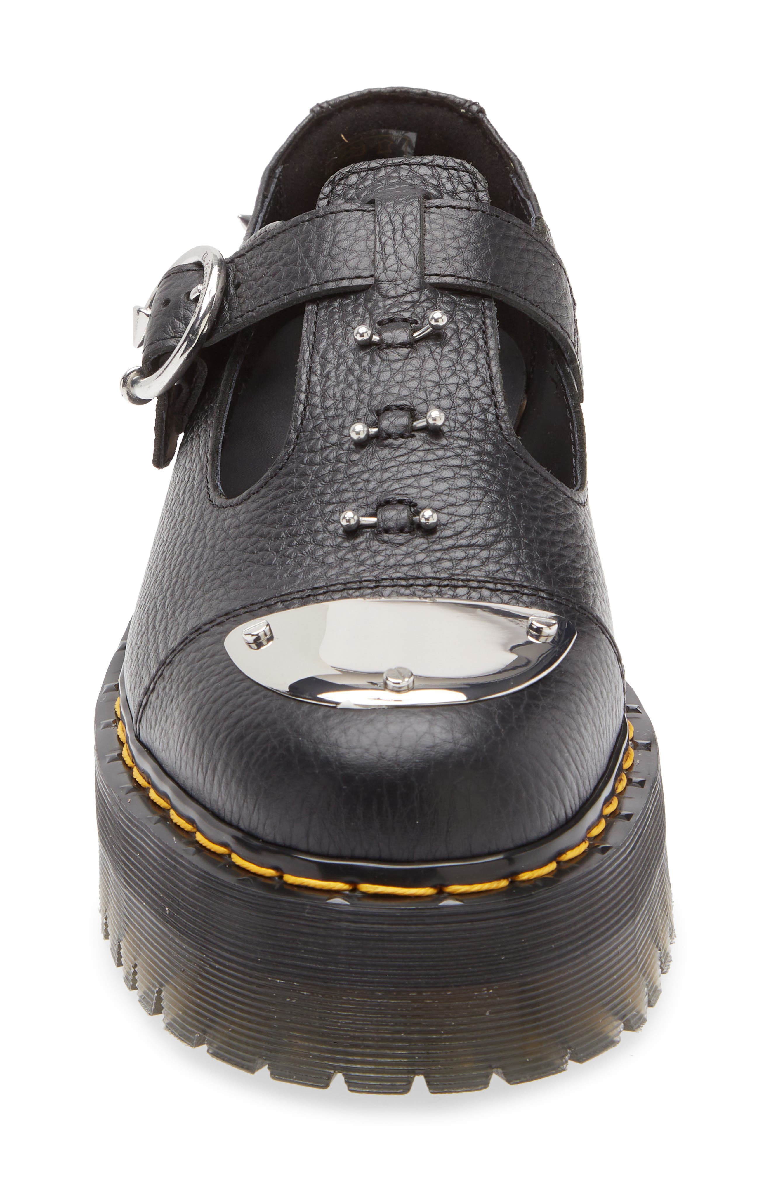 Dr. Martens Bethan T-Bar Platform Shoe, Alternate, color, Black