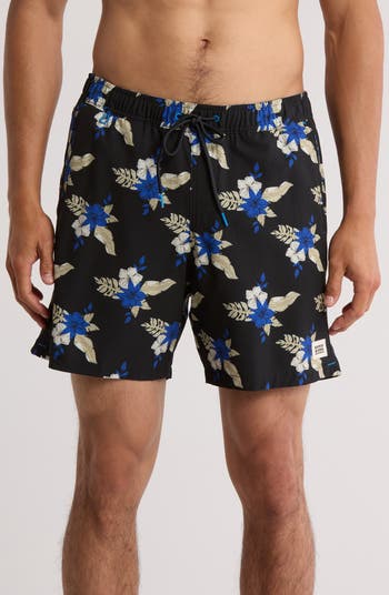 Midnight Garden Swim Trunks