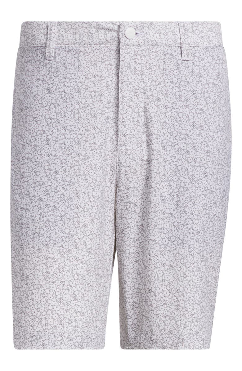 adidas Golf Ultimate Floral Performance Stretch Flat Front Shorts, Alternate, color, 