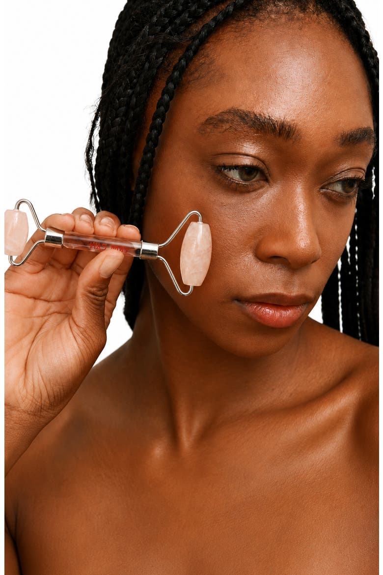 Rose Quartz Crystal Facial Roller, Alternate, color, ROSE QUARTZ