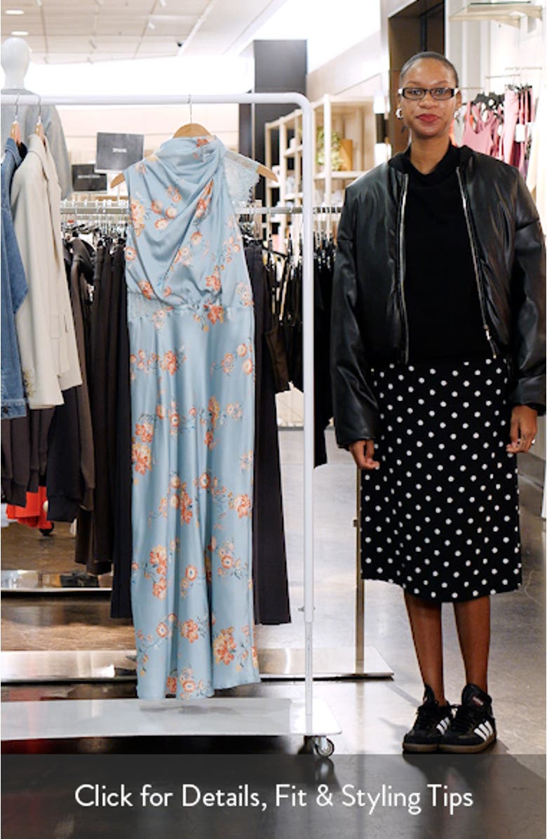 AnaBelle Floral Lace Mock Neck Maxi Dress, sales video thumbnail