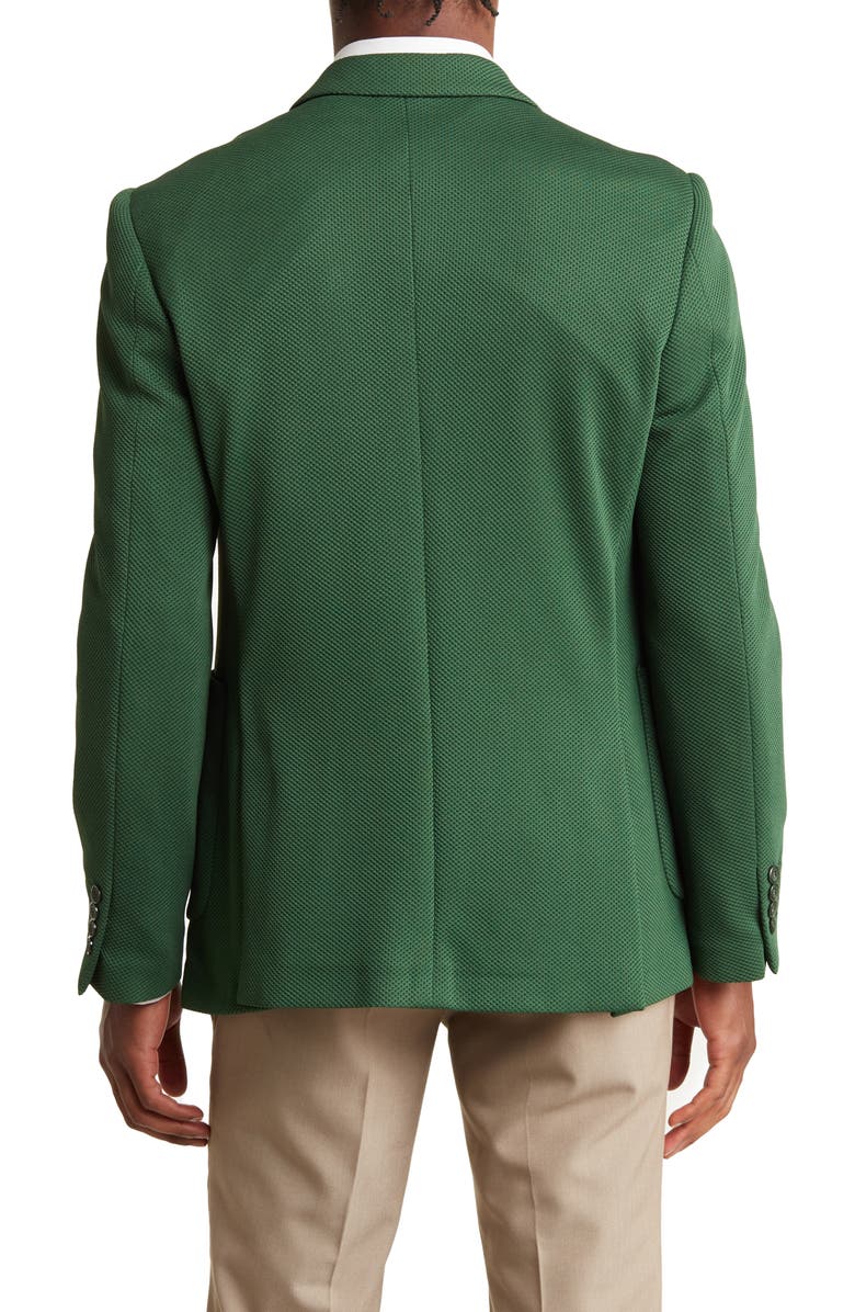 TOM BAINE Performance Two-Button Waffle Sport Coat, Alternate, color, Hunter Green