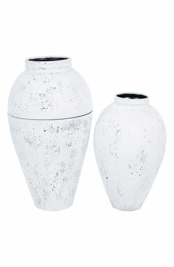Set of 2 Metal Vases