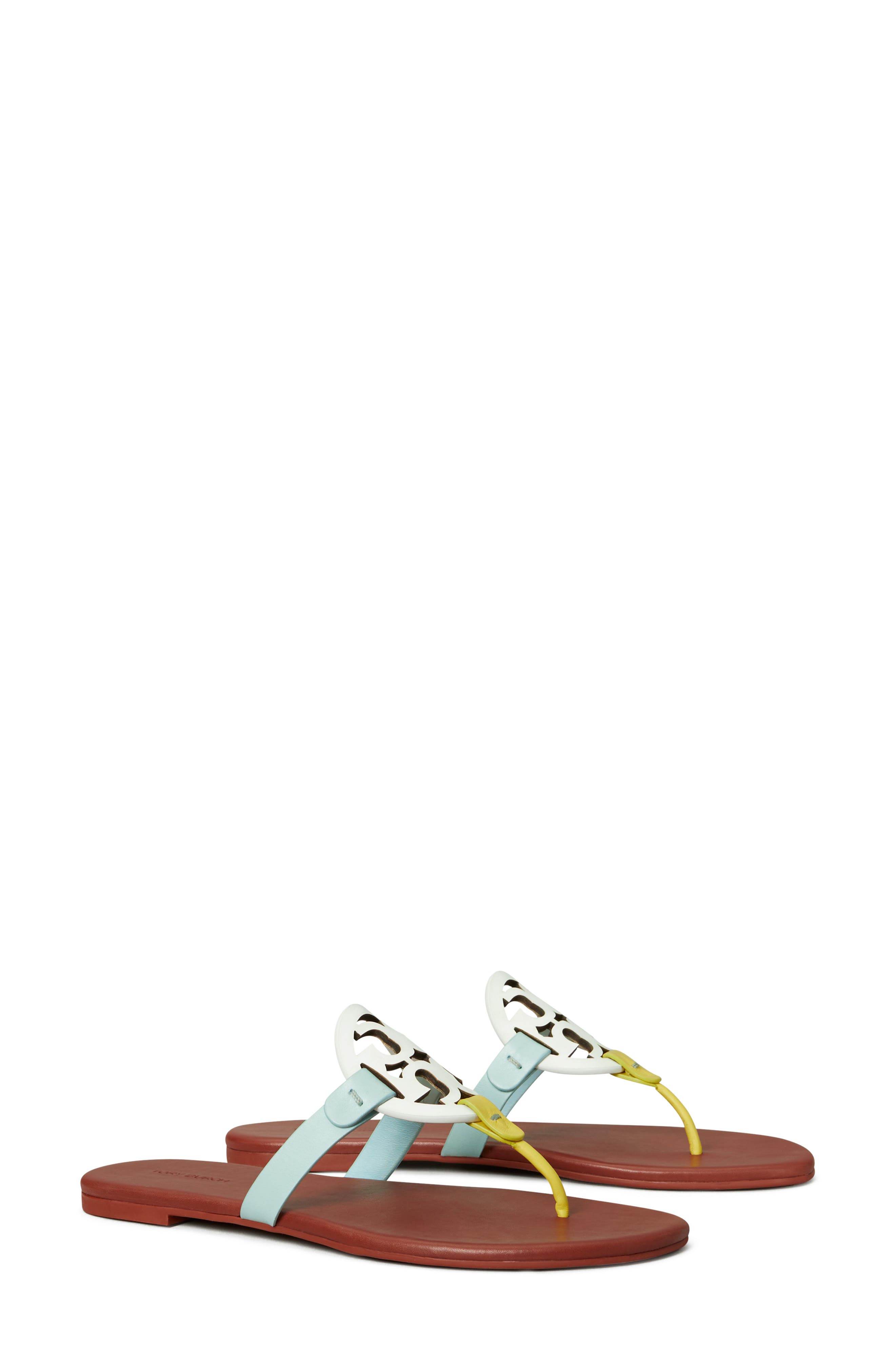 Miller Soft Thong Sandal, Main, color, GARDENIA / LIME / SEA BUBBLE