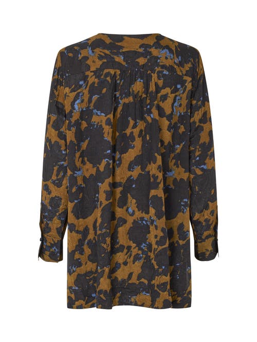 Masai Copenhagen Magigise Long Sleeve Crew Neck Tunic In Brown