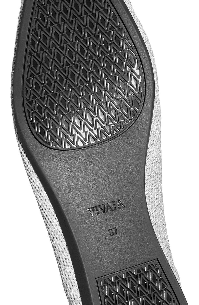 VIVAIA Pointed-Toe Bow Flats, Alternate, color, Metallic Diamond Black