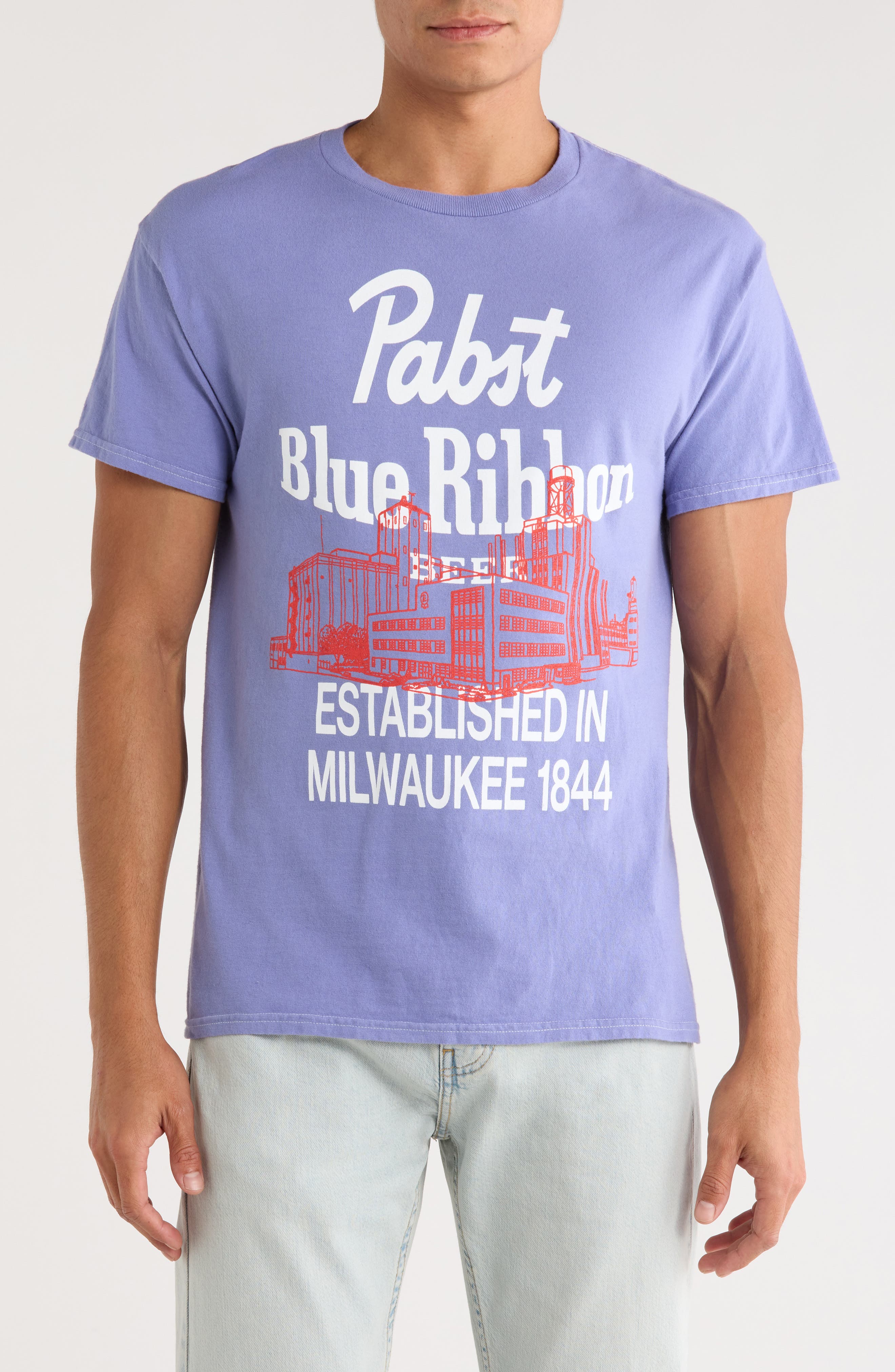 Ripple Junction Pabst Blue Ribbon Cotton Graphic T-Shirt