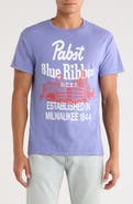 Ripple Junction Pabst Blue Ribbon Cotton Graphic T-Shirt