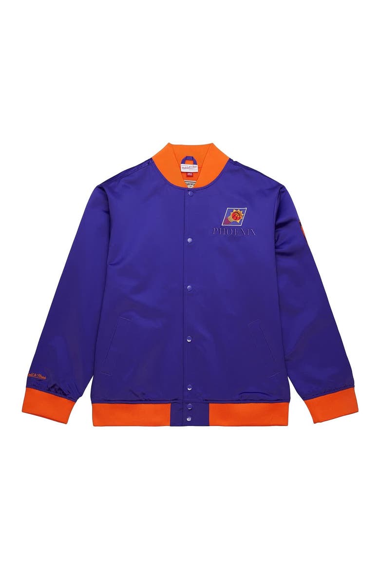 Men's Mitchell & Ness Purple Phoenix Suns Hardwood Classics Team OG 3.0 Lightweight Satin Full-Snap Jacket, Alternate, color, Purple