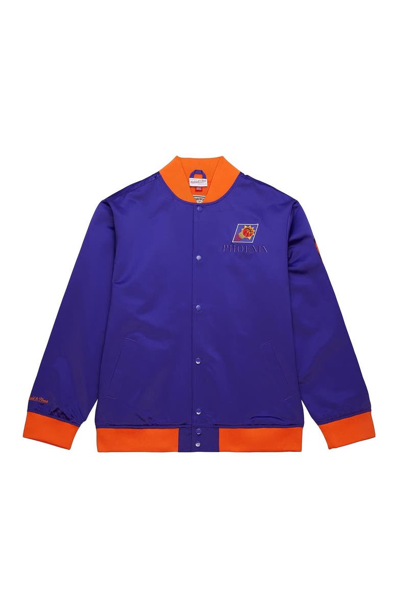 Mitchell & Ness Men's Mitchell & Ness Purple Phoenix Suns Hardwood Classics Team OG 3.0 Lightweight Satin Full-Snap Jacket, Alternate, color, Purple