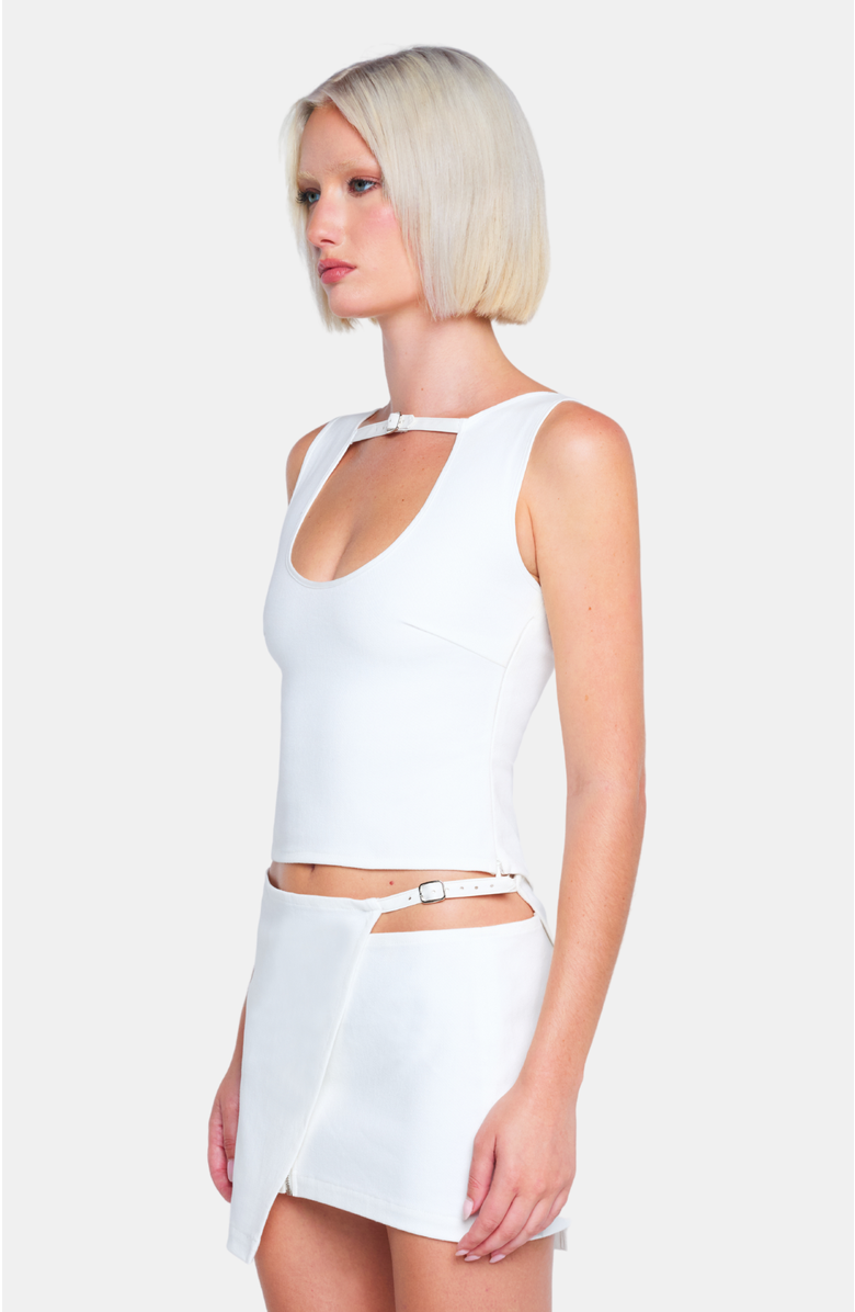 OW Collection Malene Top, Alternate, color, White