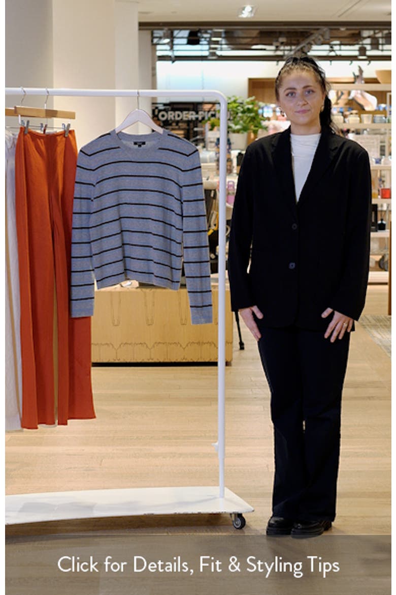 Davie Stripe Cotton & Cashmere Sweater video