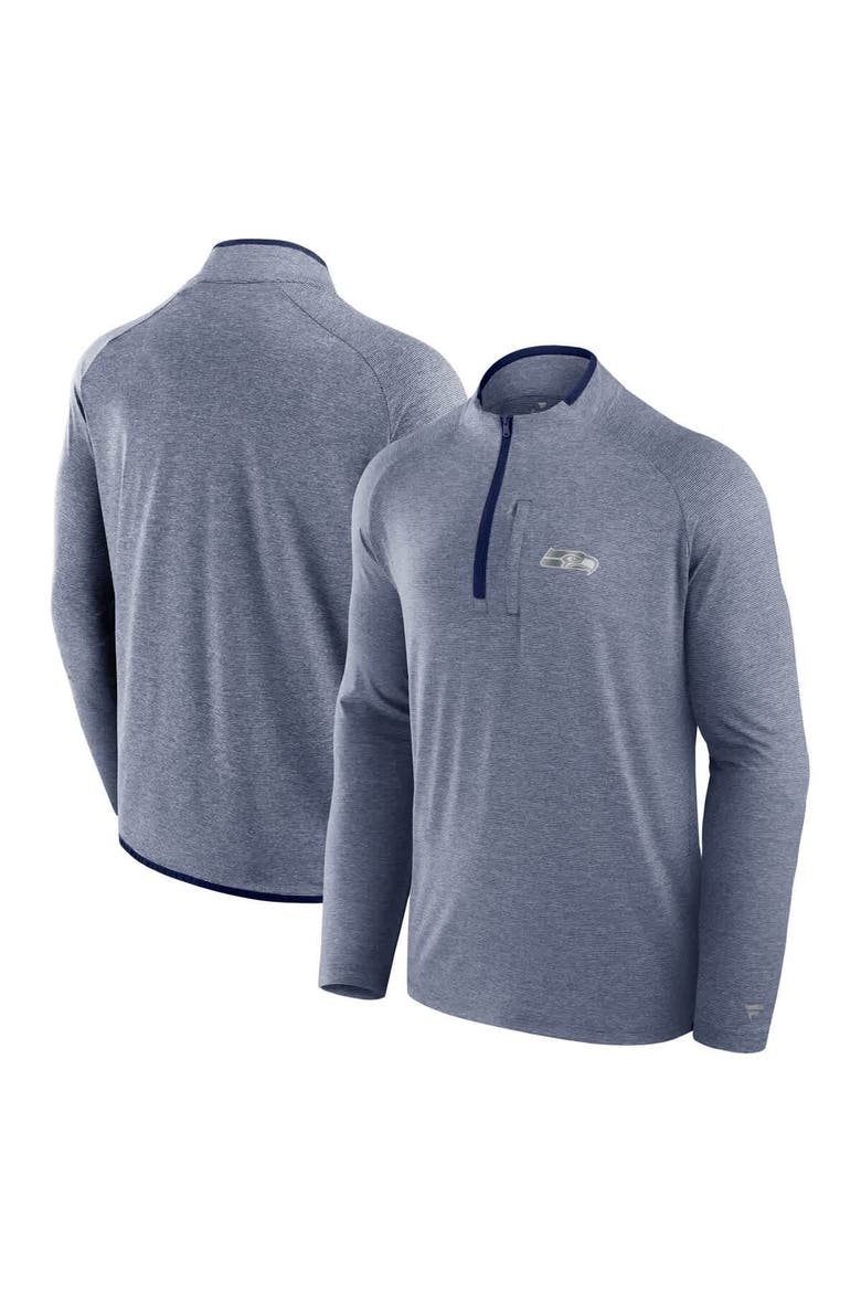 Unisex Fanatics College Navy Seattle Seahawks Front Office Performance Primary Quarter-Zip Jacket, Main, color, College Navy
