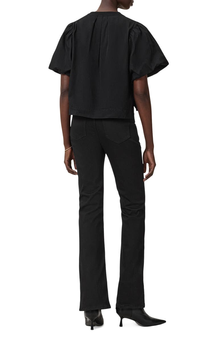 AllSaints Haldan Slim Bootcut Jeans, Alternate, color, Perfect Black