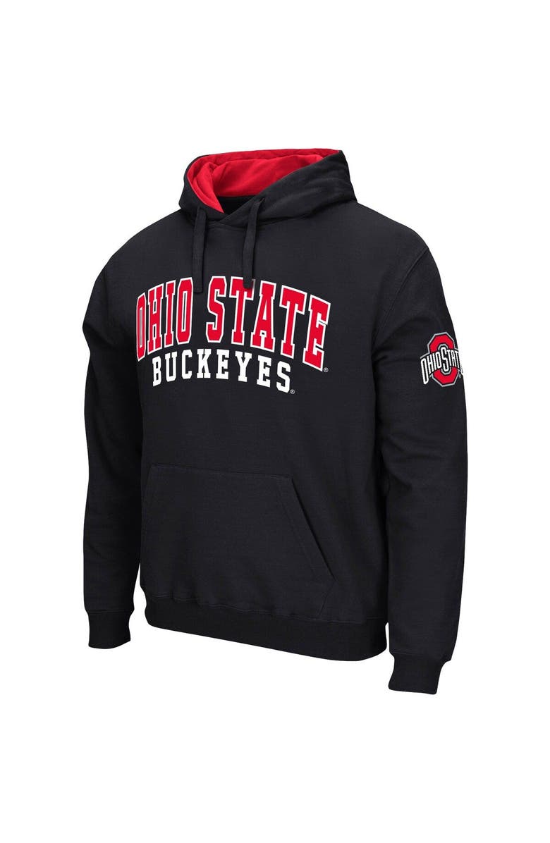 COLOSSEUM Men's Colosseum Black Ohio State Buckeyes Double Arch Pullover Hoodie, Alternate, color, Black