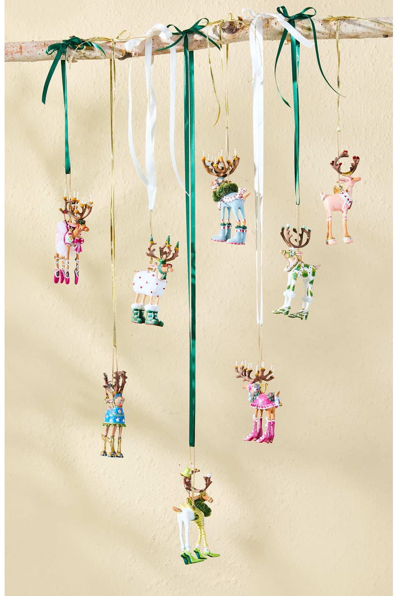 Dash Away 8-Piece Reindeer Ornament Set, Alternate, color, MULTI