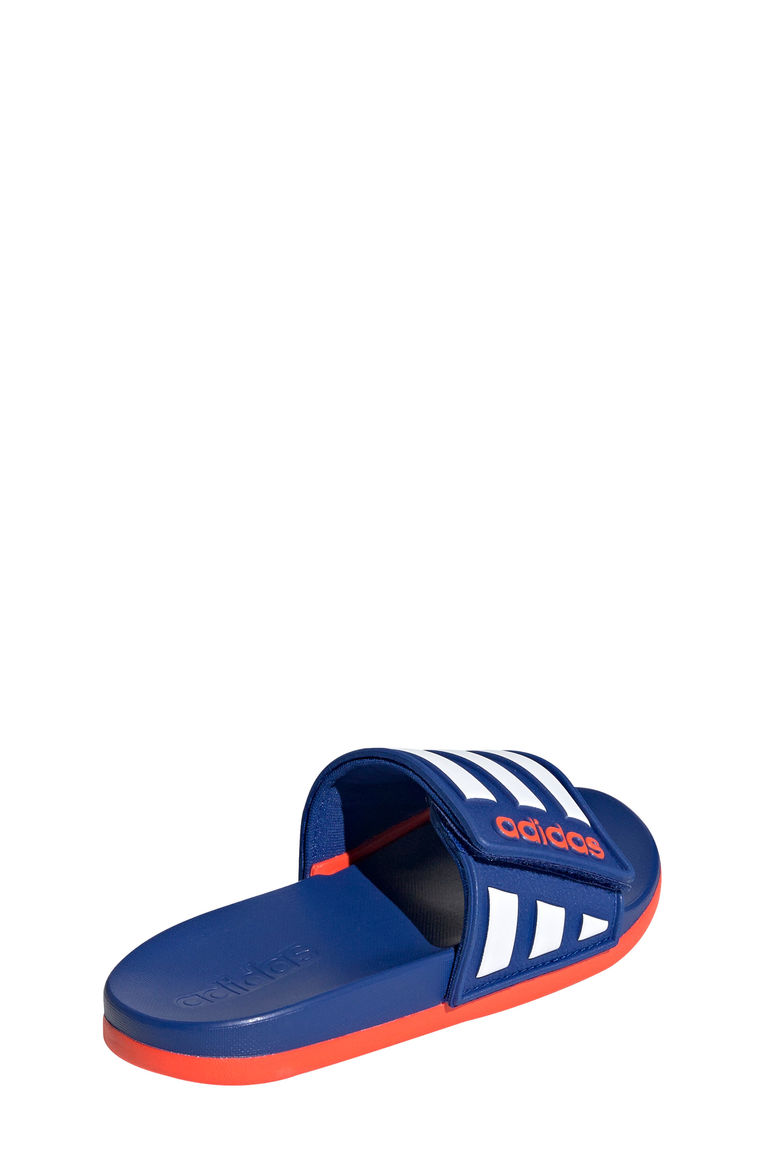 Adilette Comfort Slide Sandal, Alternate, color, TEAM ROYAL BLUE/ WHITE/ RED