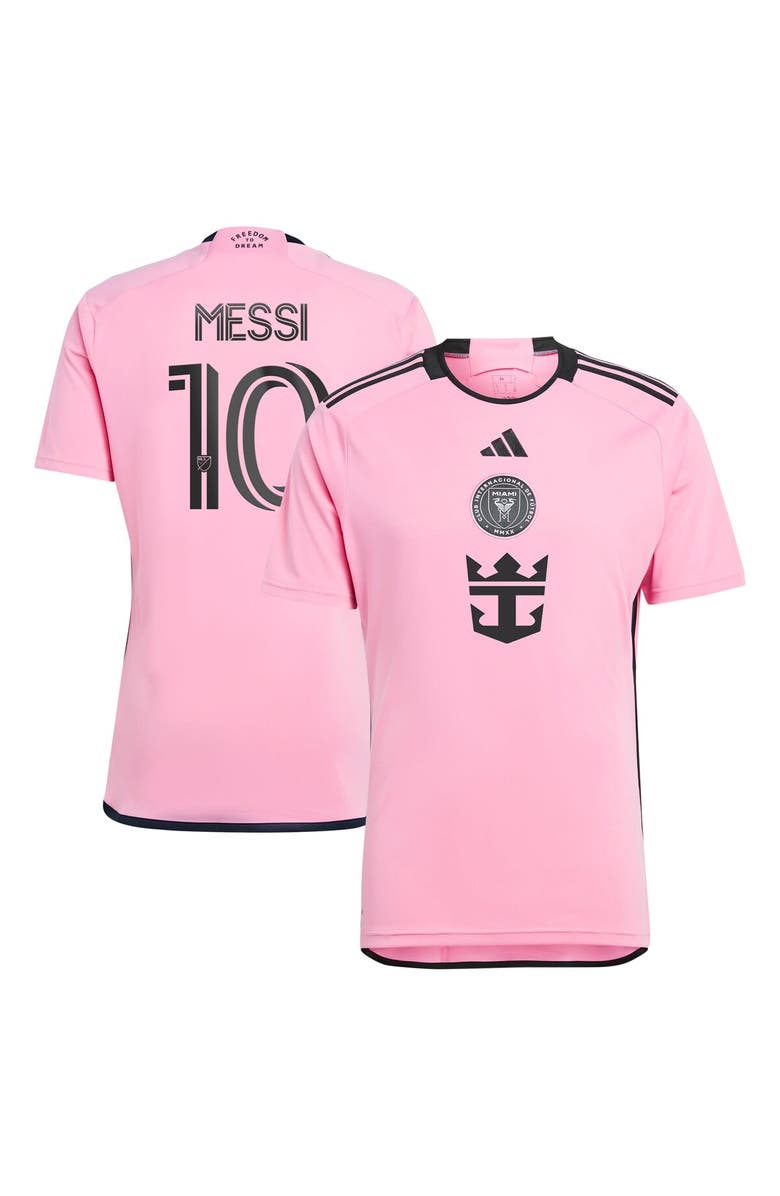 adidas Men's adidas Lionel Messi Pink Inter Miami CF 2024 2getherness Replica Player Jersey, Alternate, color, 