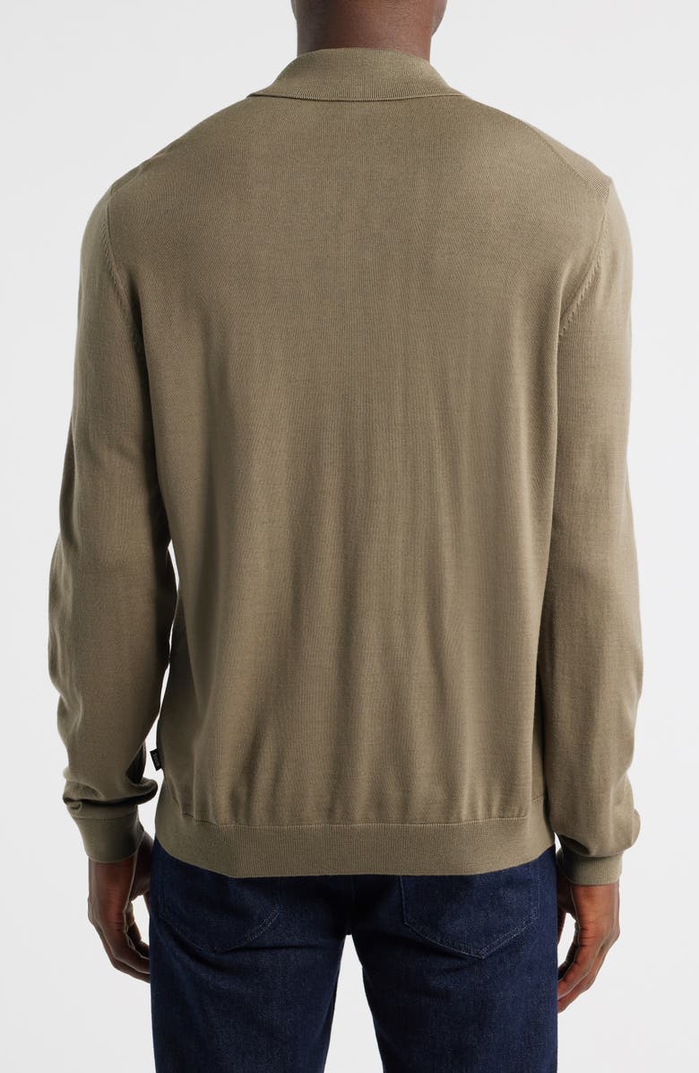 BOSS Helbert Wool Cardigan, Alternate, color, Green