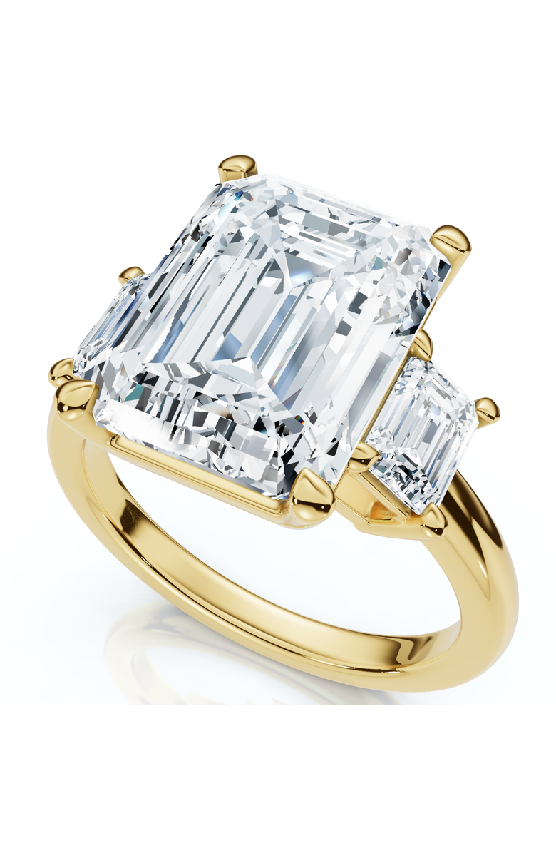 Bliss Diamond Certified 6 3/4Ct Rachel Emerald Cut Diamond Engagement Ring 14k Gold, Main, color, 14K Yellow Gold