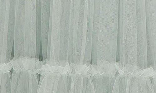 DESSY COLLECTION DESSY COLLECTION STRAPLESS TIERED TULLE GOWN 