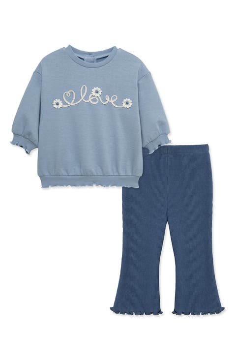 Kids' Love Sweatshirt and Leggings Set