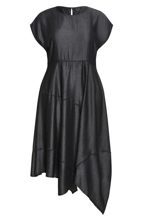 City Chic Hallie Asymmetric Maxi Dress In Black