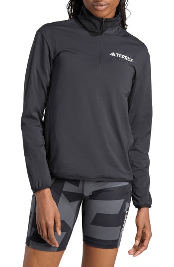 Adidas Originals Adidas Climawarm Fleece Half Zip Sweatshirt In Black
