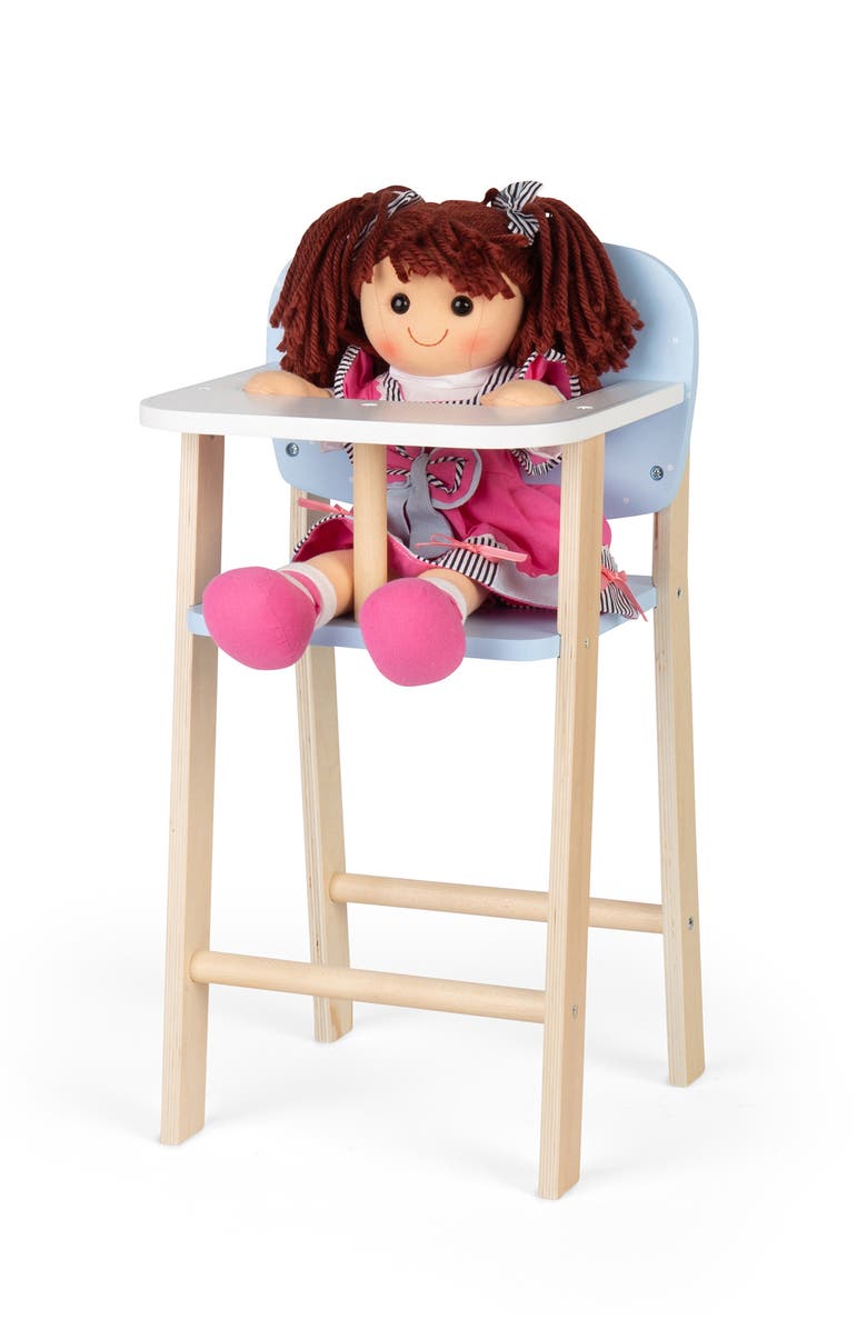 Tidlo Doll's High Chair, Alternate, color, Blue