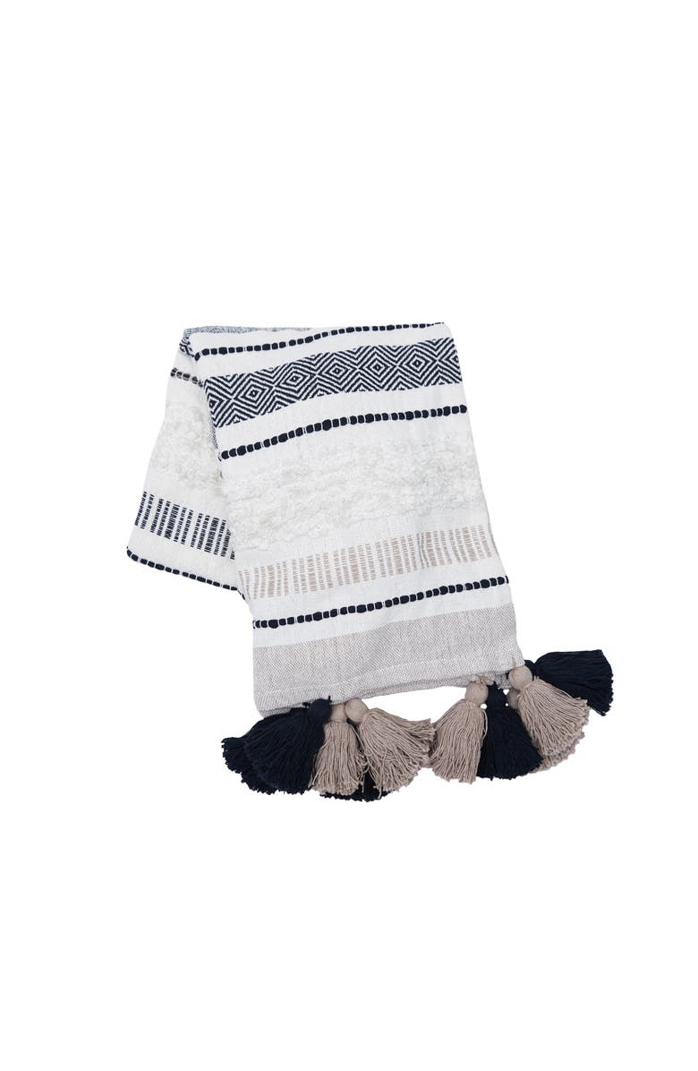 carol & frank Barton Dune Onyx Throw Blanket, Main, color, Grey