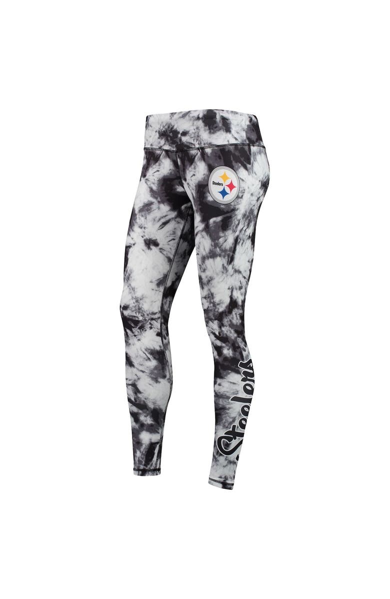 FOCO Women's FOCO Black Pittsburgh Steelers Tie-Dye Leggings, Alternate, color, 