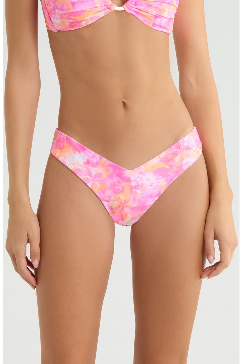 V-Cut Bikini Bottoms, Main, color, PETAL POP