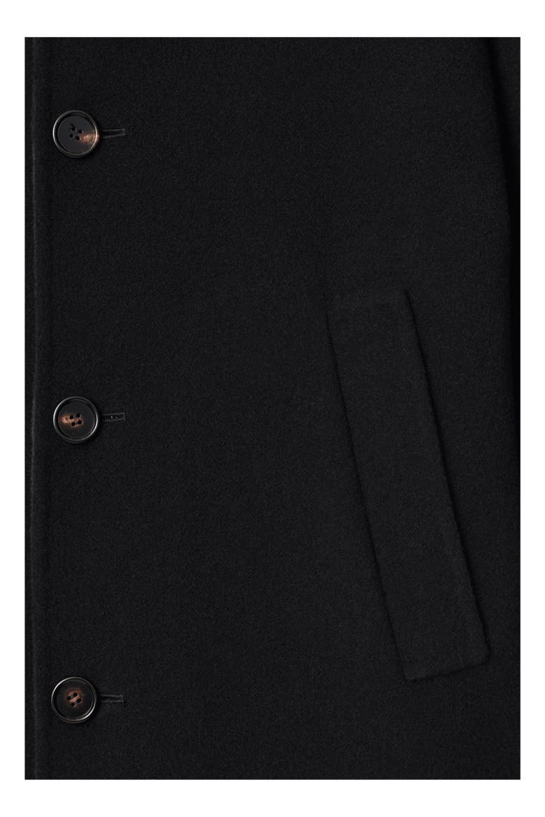 Mid-length Wool Car Coat, Alternate, color, Black/snug
