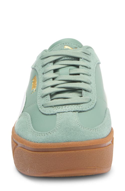 Puma Club Ii Era Platform Sneaker In Green Moon-lilac Frost