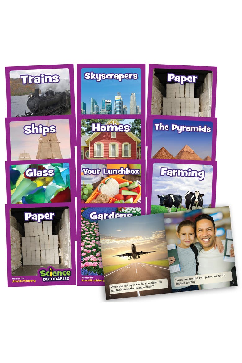 Science Decodables Phase 5 Nonfiction Educational Learning Set, Main, color, Multicolored