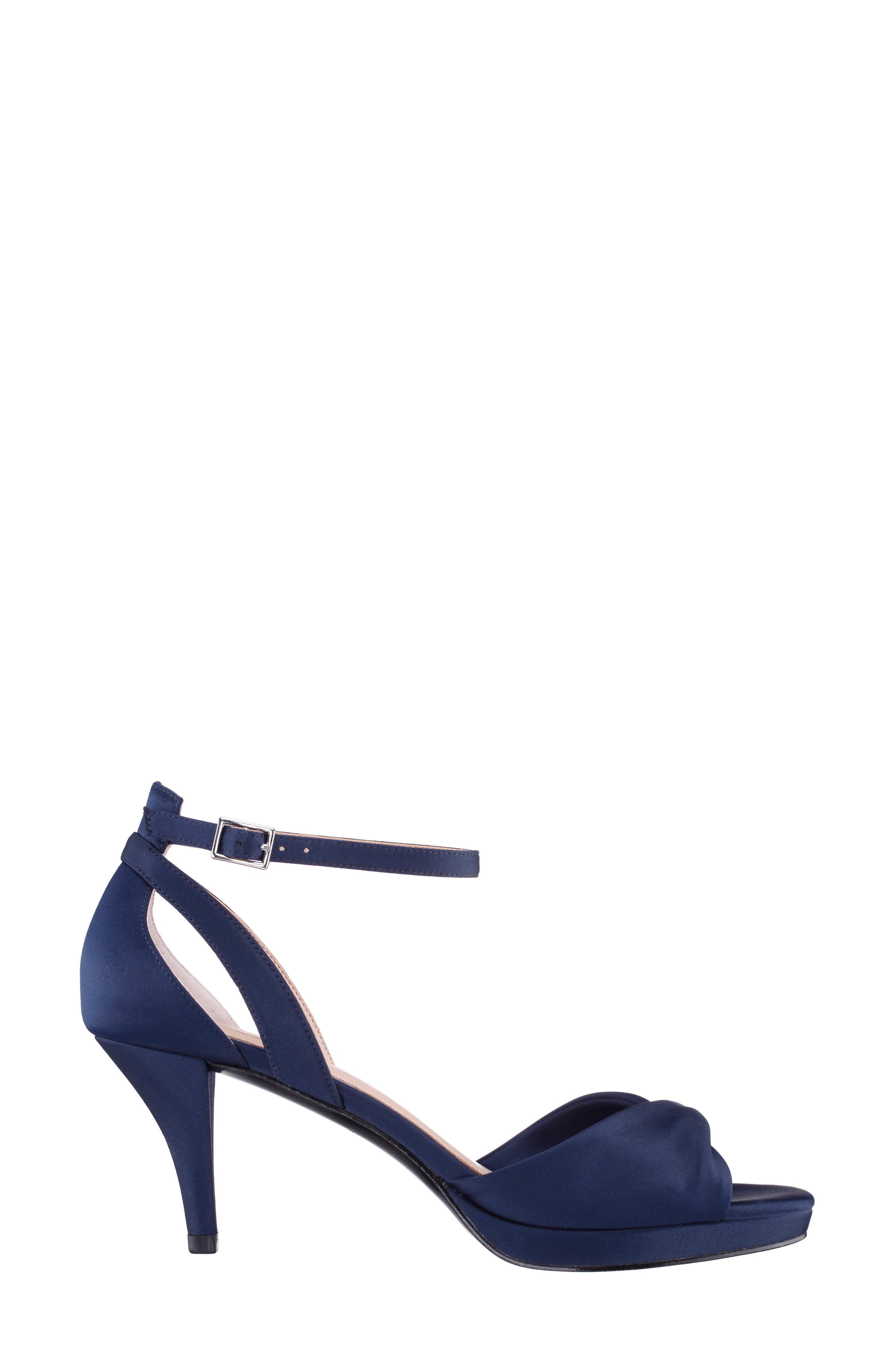 Briza Ankle Strap Platform Sandal, Alternate, color, NAVY