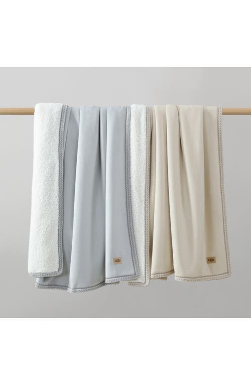 Ugg(r) Kirkwood Uggbraid Throw Blanket In Gray Violet