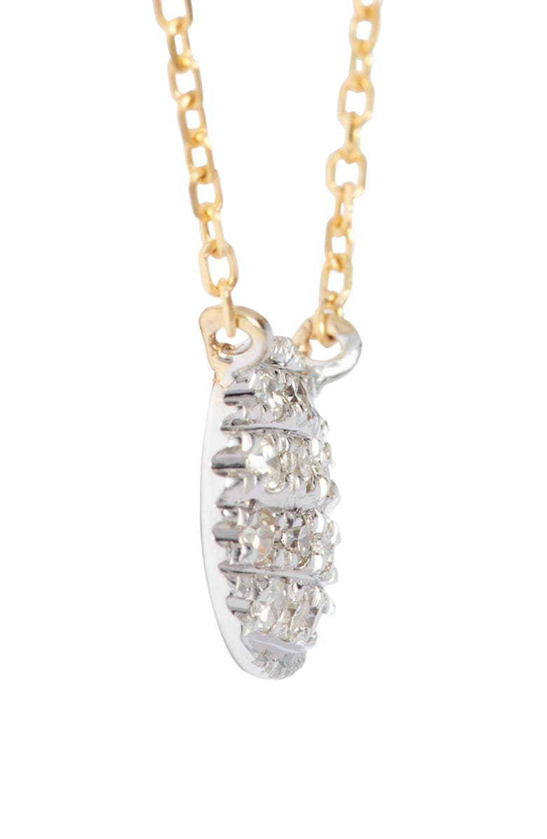 Dana Rebecca Designs Lauren Joy Diamond Disc Pendant Necklace, Alternate, color,