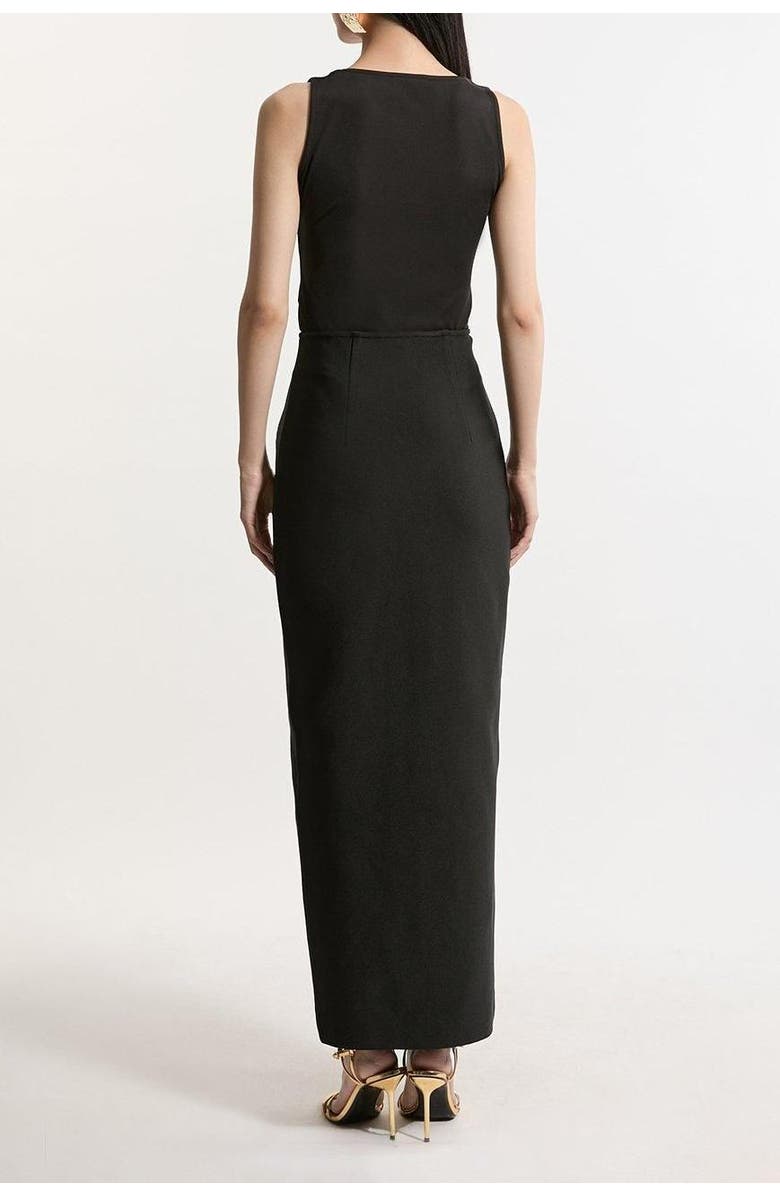 Karen Millen Figure Form Zip Maxi Skirt, Alternate, color, Black