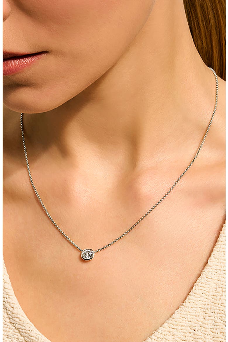 JH Lovestruck™ Necklace, Sterling Silver, Lab-Grown Diamond, 1.25TCW, Alternate, color, SILVER
